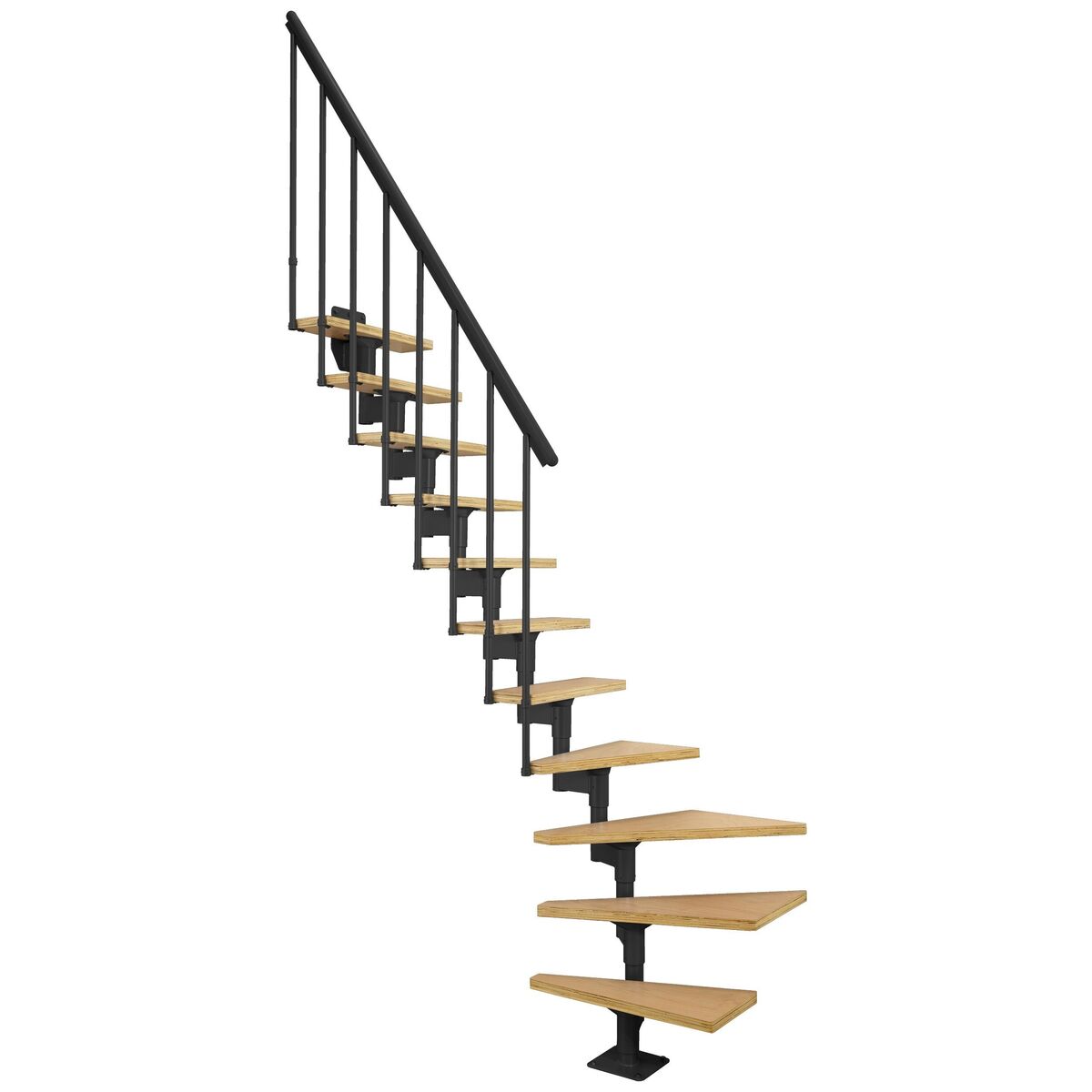 Schody modułowe zabiegowe antracytowe Dallas stopnie Buk Dolle