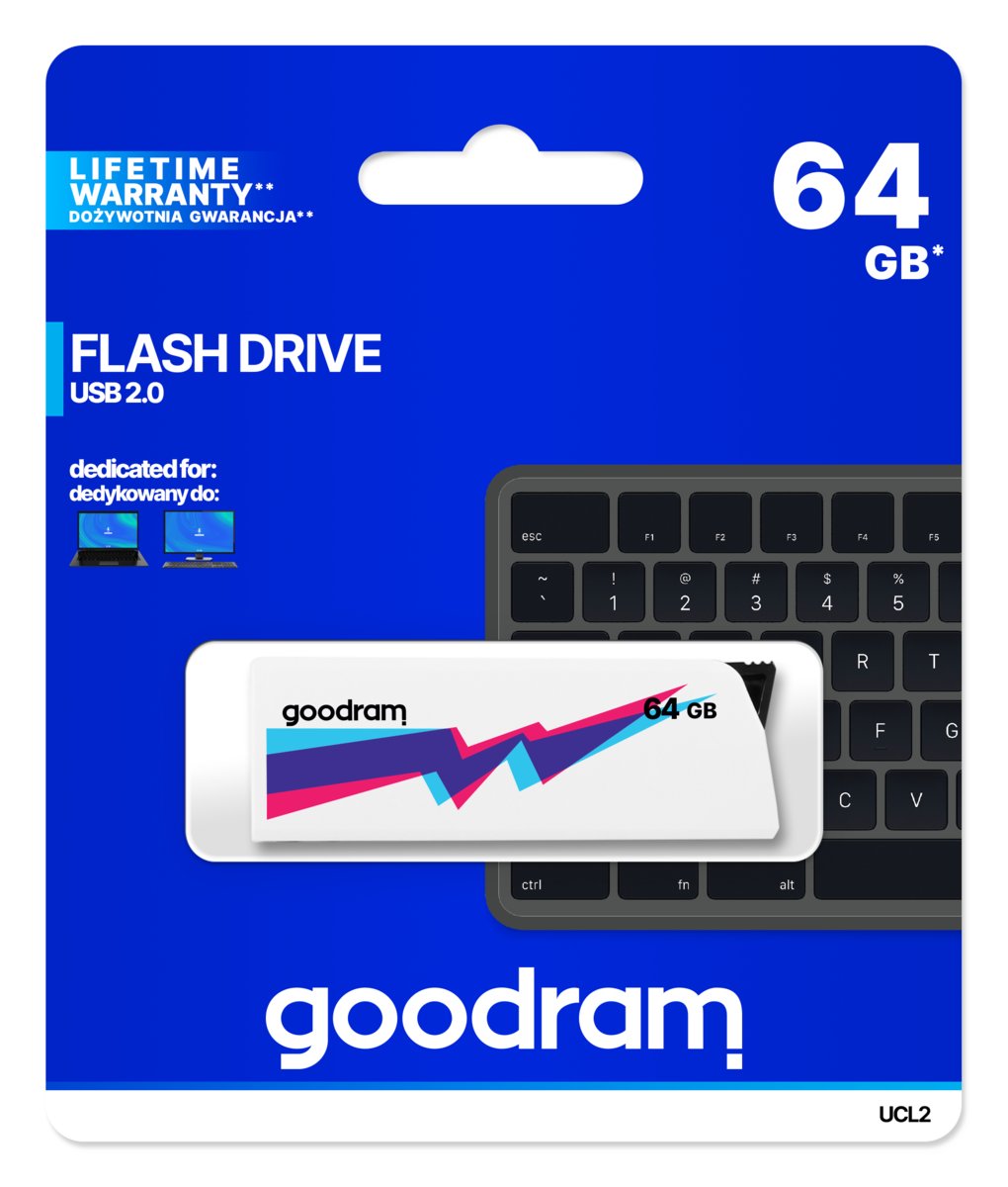 GoodRam Cl!ck UCL2-0640W0R11 (64GB; USB 2.0; kolor biały)