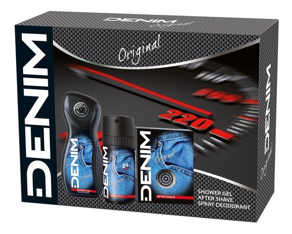 Denim Denim zestaw Original woda po goleniu 100ml + dezodorant 150ml + żel pod prysznic 250ml
