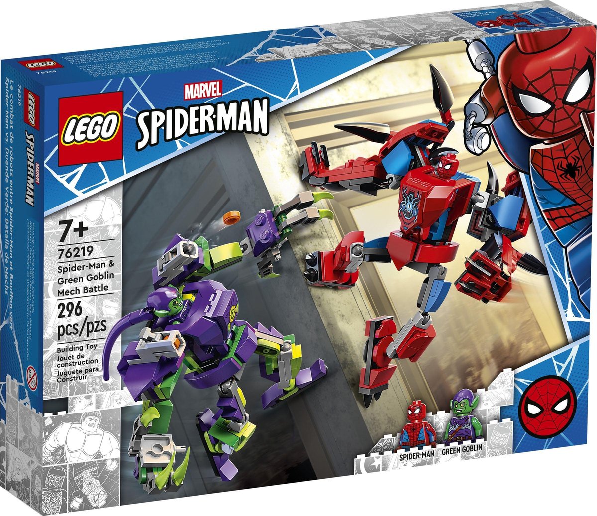 LEGO DC Super Heroes Bitwa mechów Spider-Mana i Zielonego Gob 76219