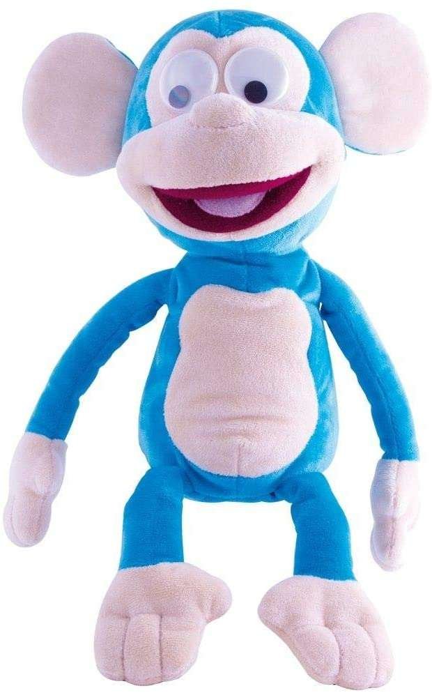 Małpka Chichocząca niebieska maskotka Furfis Funny Monkey