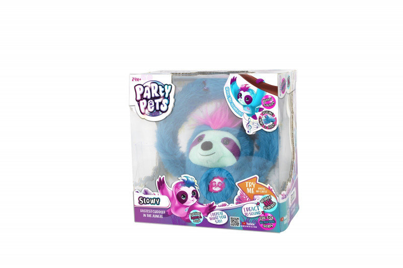 Tm Toys Party Pets - Slowy Leniwiec turkusowy