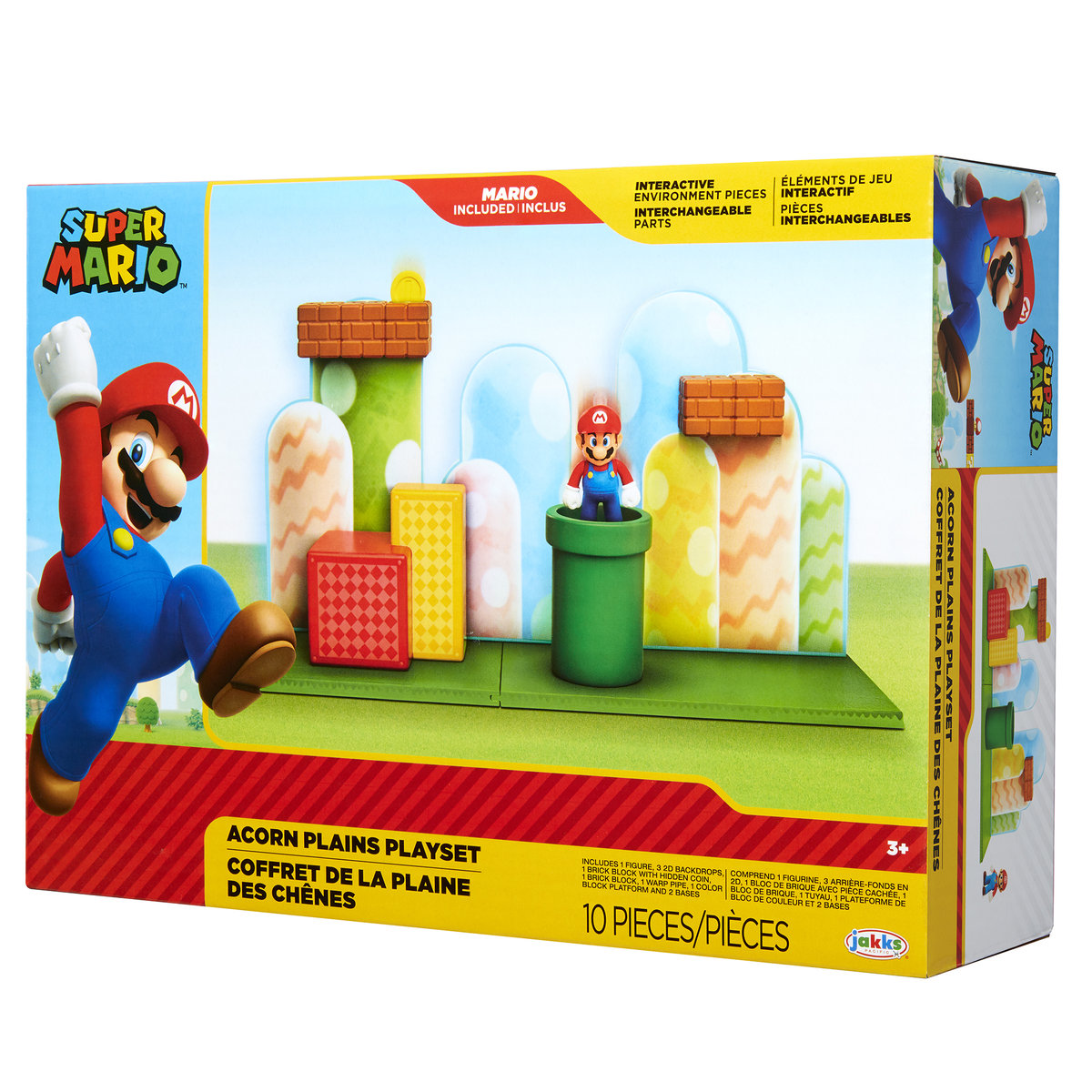 Super Mario, figurki Makieta Acorn Plains, zestaw