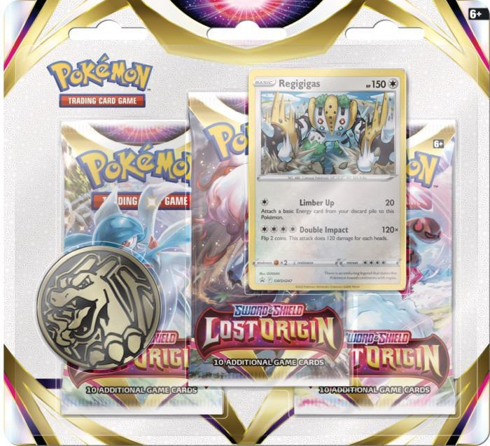 Karty Lost Origin 3-Pack Blister Regigigas