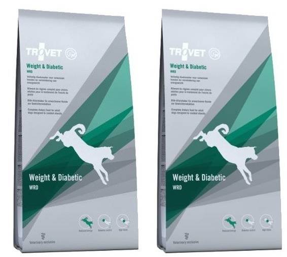 TROVET Trovet WRD Weight & Diabetic dla psa 2x12,5kg