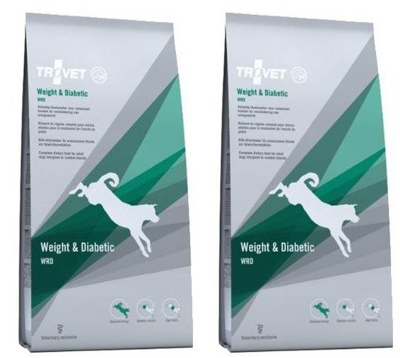 TROVET Trovet WRD Weight & Diabetic dla psa 2x12,5kg