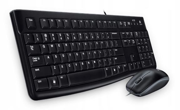 Logitech - Zestaw przewodowy klawiatura+mysz MK120