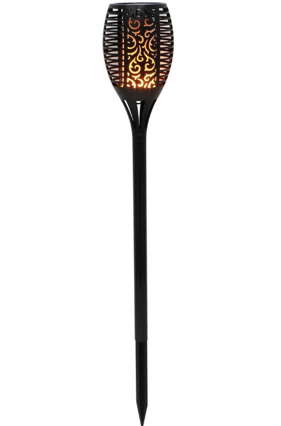 Saska Garden - Lampa solarna pochodnia 10 x 10 x 79 cm 33 LED