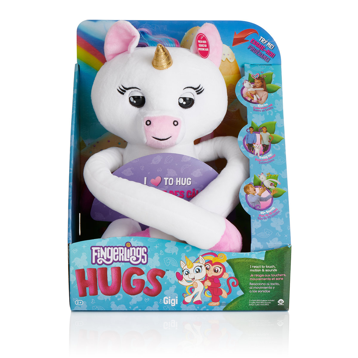 Wowwee Fingerlings Hugs interaktywny Jednorożec Gigi 771171135340