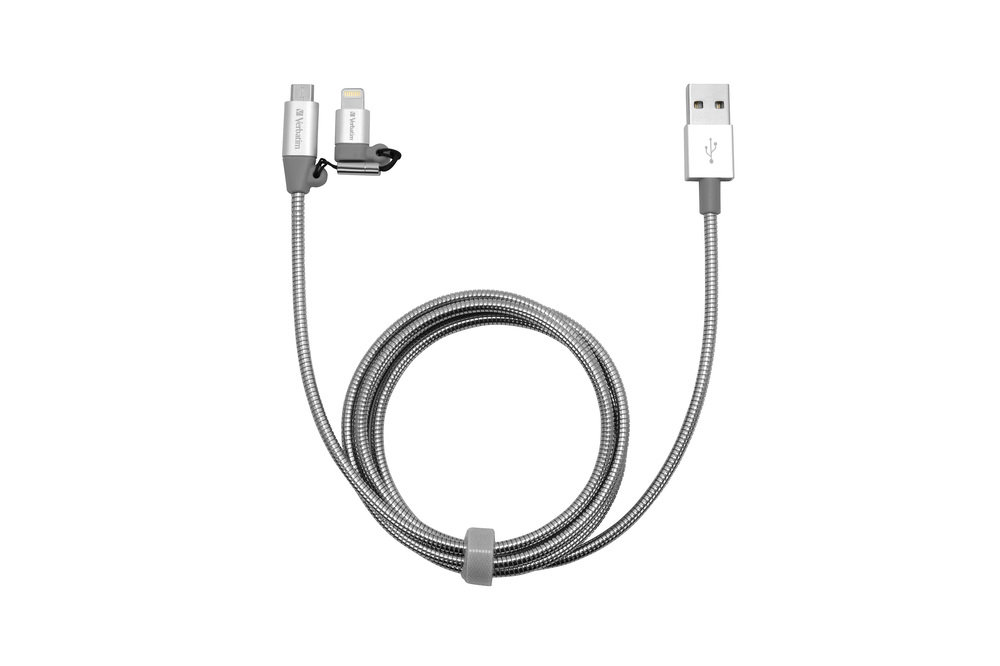 Verbatim Kabel USB - Lightning/microUSB Combo, 1 m