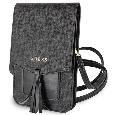 GUESS - 4G Wallet Bag for phone with Tassel - Black