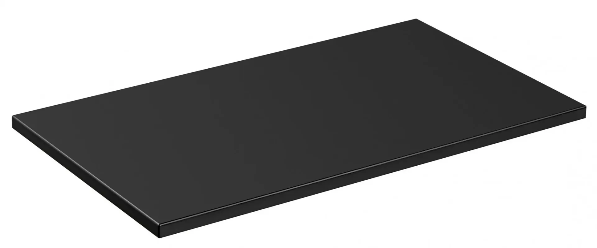 Czarny prostokątny blat łazienkowy 80 cm K5-B89
