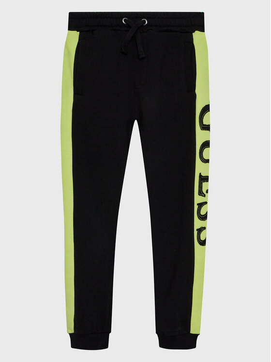 Guess Spodnie dresowe N3RQ12 KA6R3 Czarny Regular Fit