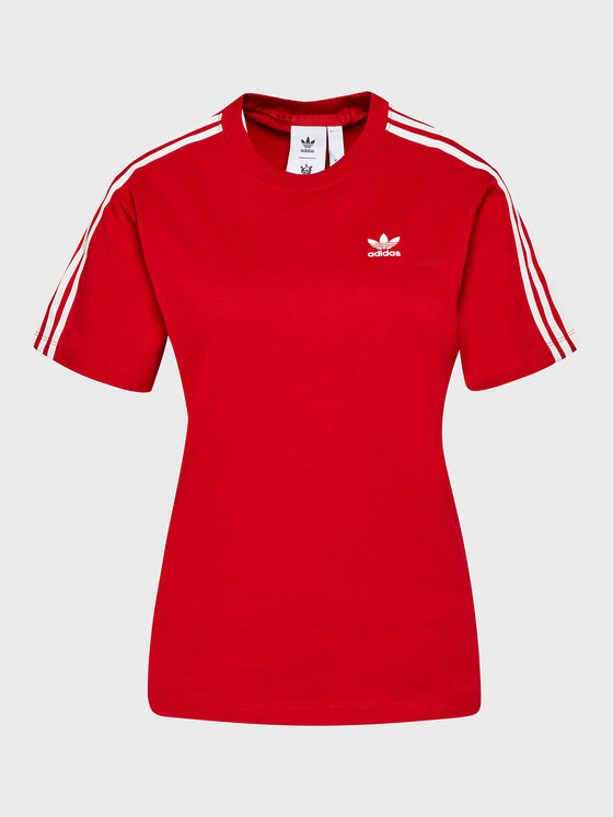 adidas T-Shirt THEBE MAGUGU HK5209 Czerwony Regular Fit