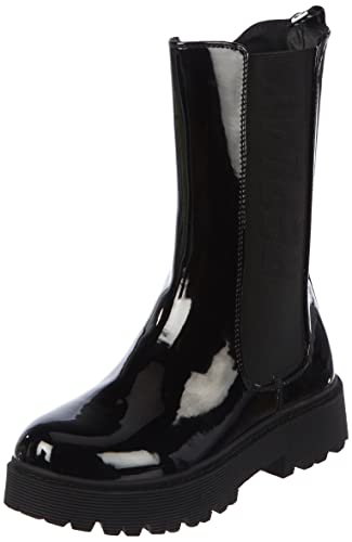 REPLAY Buty dla chłopców i dziewczynek MIZAR półdługie kozaki, 003BLACK, 30 EU
