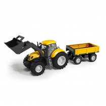 Traktor z łyżką i przyczepą Tupiko