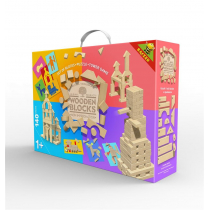 Klocki drewniane 140el