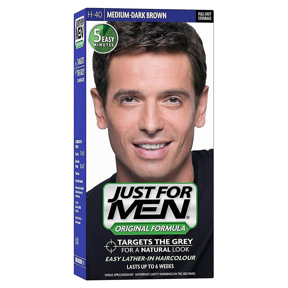 Just For Men, szampon koloryzujący, średni brąz/czarny H-40