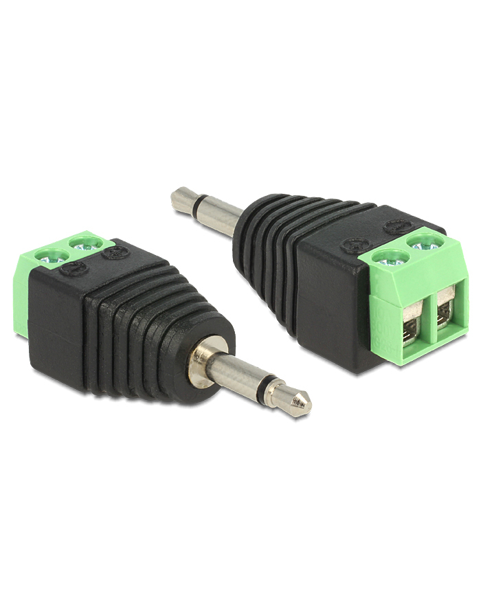 Delock ADAPTER TERMINAL BLOCK 2PIN >JACK 3.5MM M (65528)