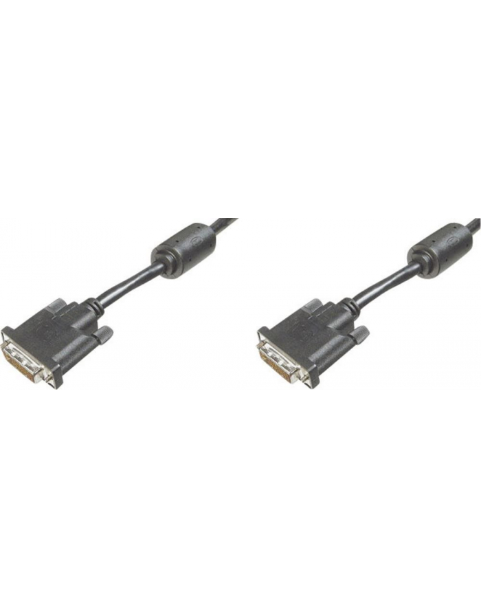 Kabel połączeniowy DVI-D24+1 2xferryt 5m czarny ASSMANN