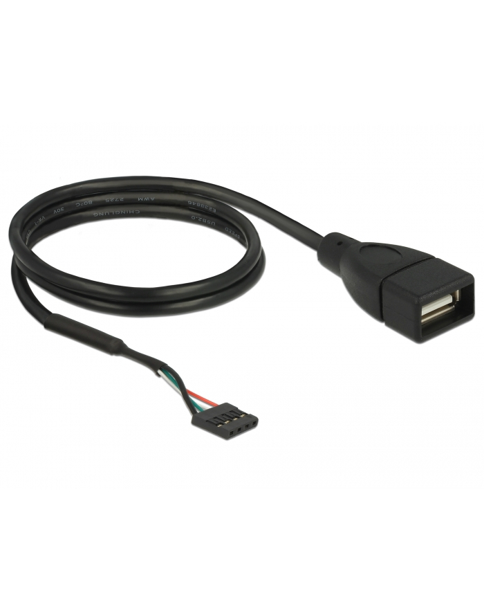Delock Kabel USB Pin Header 4Pin F A F 60cm czarny