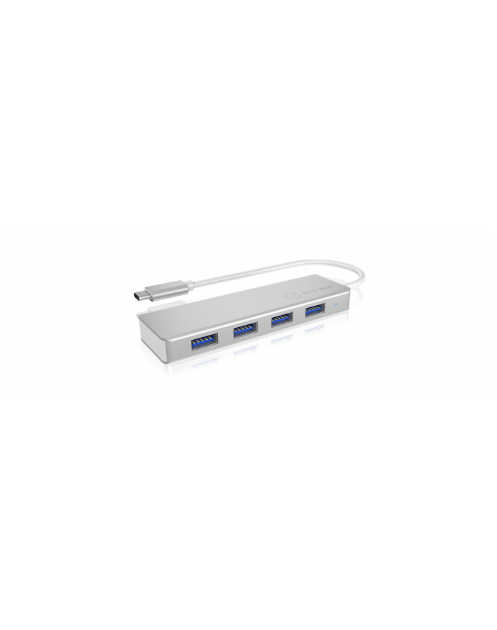IcyBox 4-portowy Hub USB 3.0, USB Type-C wejście