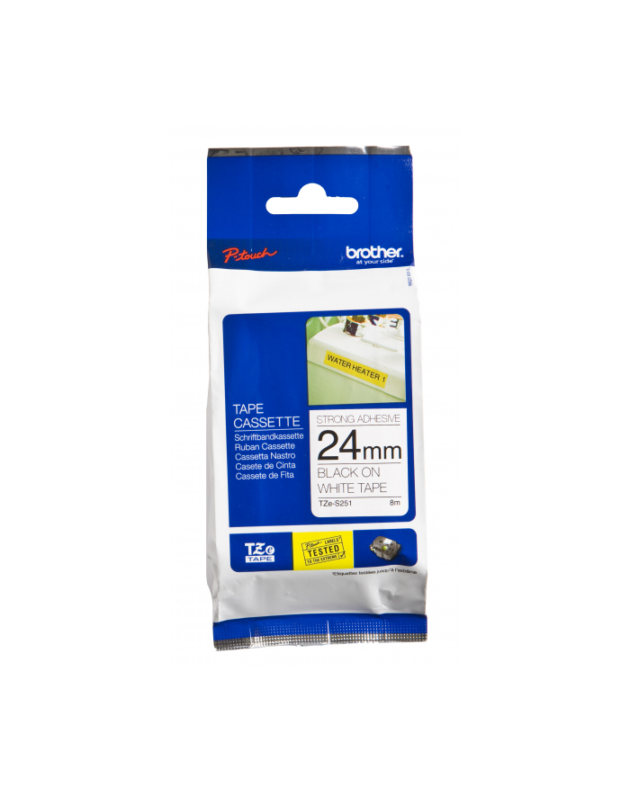 Taśma Brother 24mm BLACK ON WHITE ADHESIVE TAPE