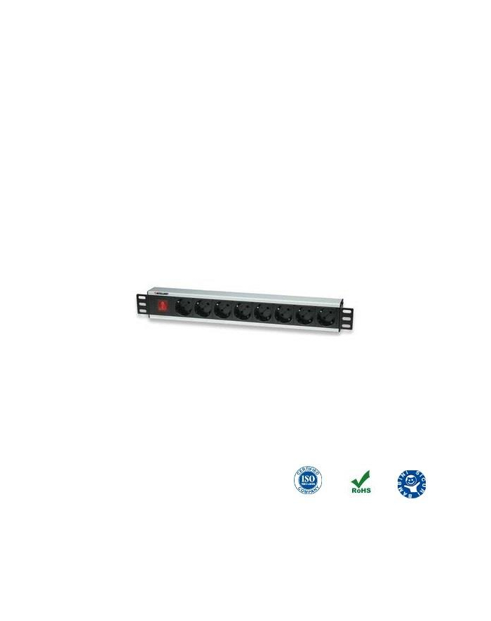 Techly Pro TechlyPro Listwa zasilająca rack 19'' 1,5U 250V/16A 8x Schuko 3m włącznik 305649