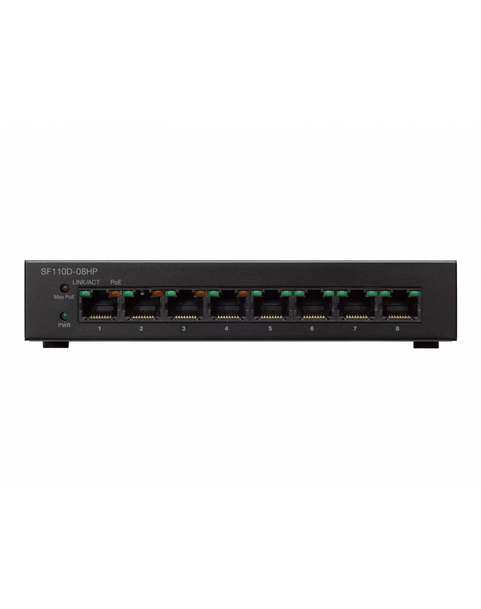 Cisco SF110D-08HP 8-Port 10/100 PoE Desktop Switch