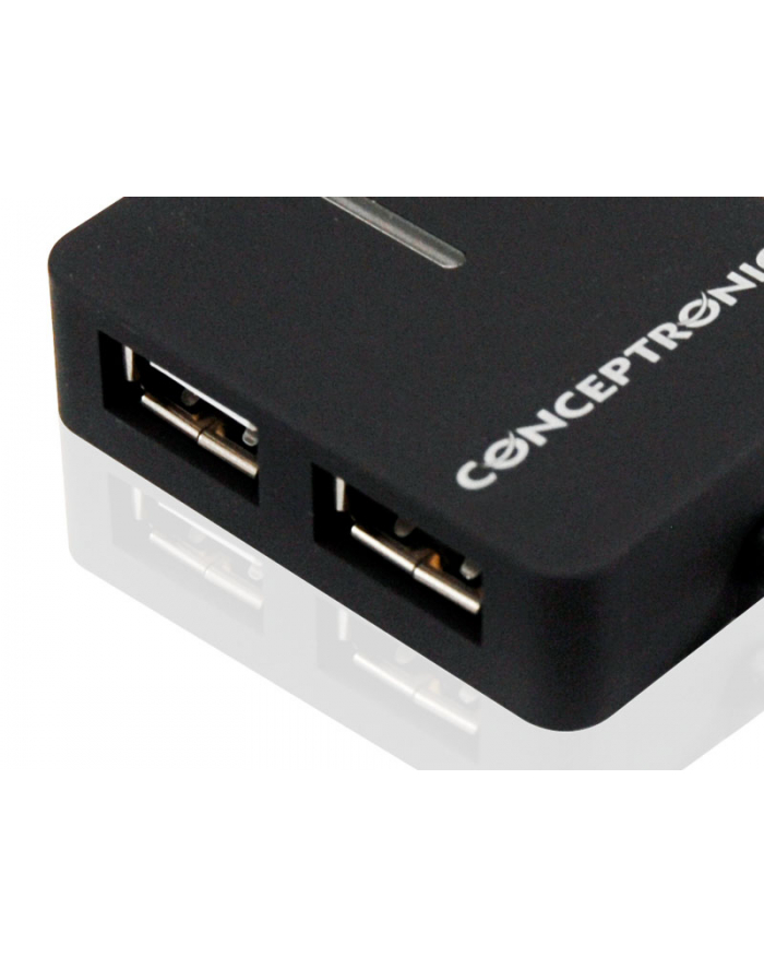 Conceptronic HUB USB 4 porty USB Czarny C4PUSB2