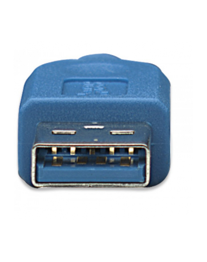 Kabel USB Techly USB 3.0 A-MicroB M/M 2m, niebieski ICOC MUSB3-A-020