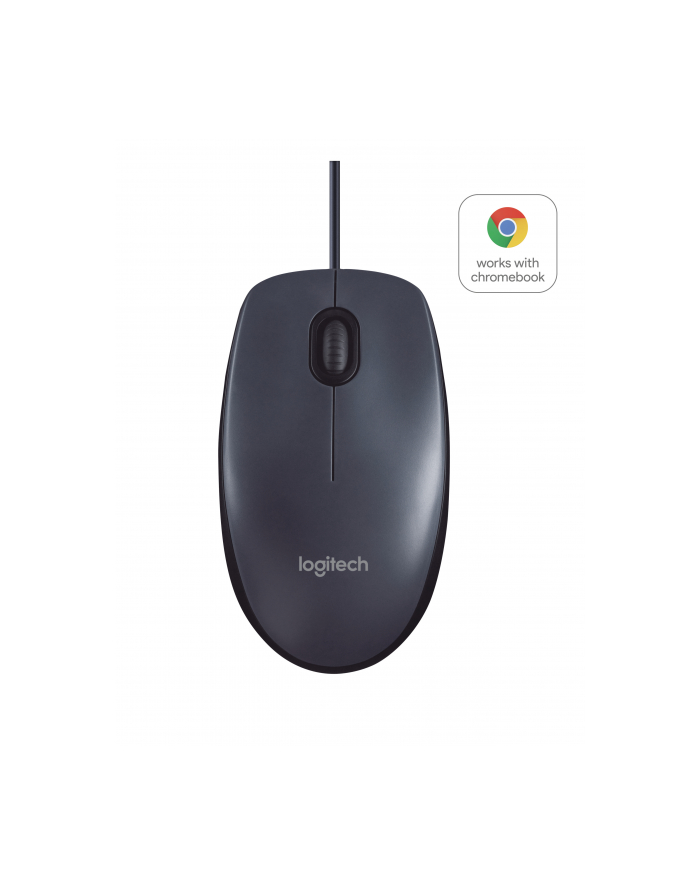 MYSZ LOGITECH M100 DARK 1000DPI - SZARA