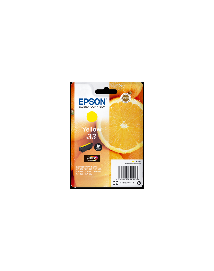 Premium Ink Epson Singlepack Yellow 33