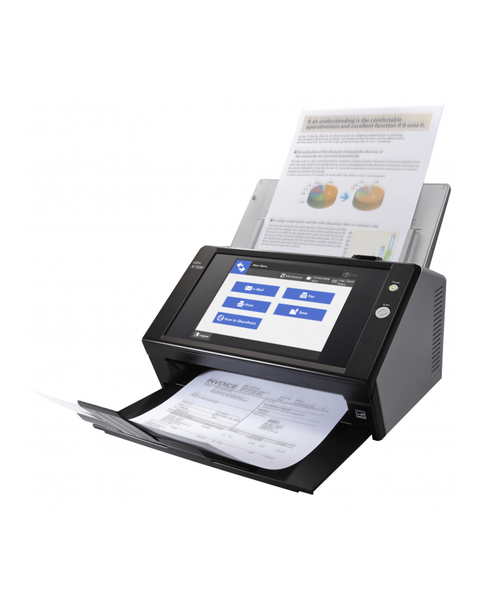 Skaner dokumentów Fujitsu N7100E IMAGE network scanner A4 / szybkość skanowania 25 ppm, rozdzielczość 600dpi, Duplex, GLAN PA03706-B301