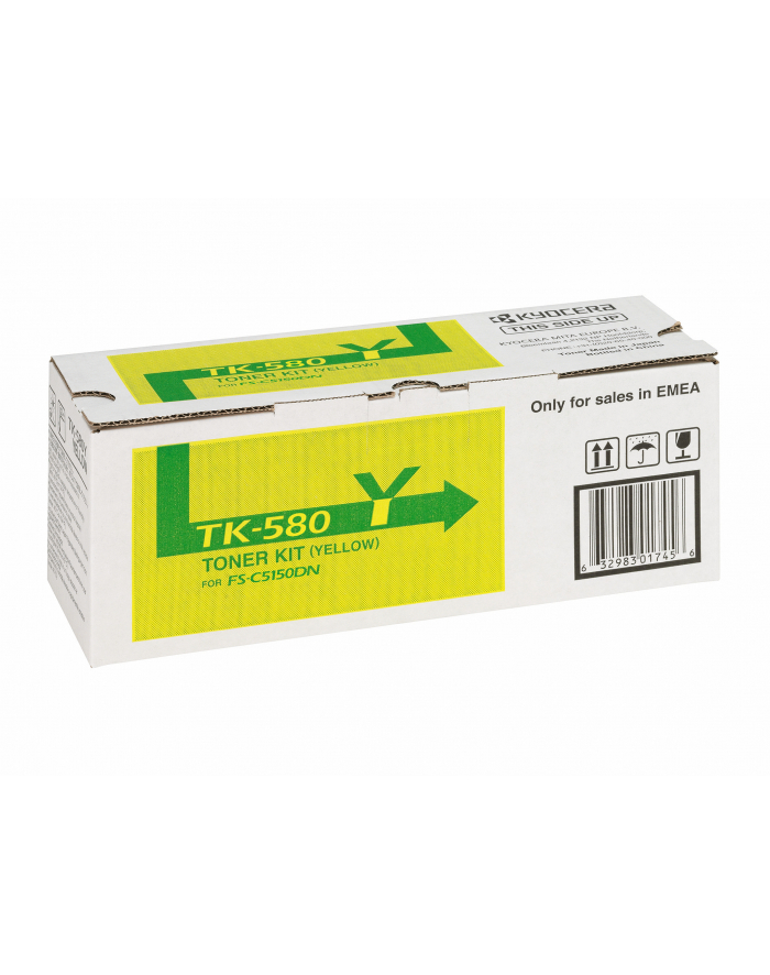 Toner Kyocera TK-580Y | 2800 str | Yellow | ECOSYS P6021cdn FS-C5150