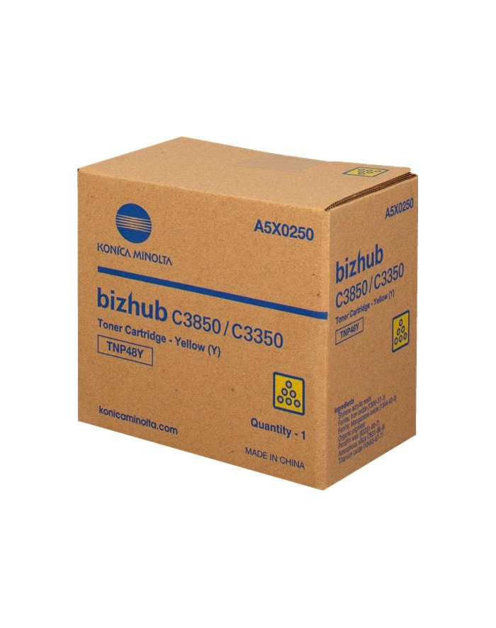 Toner żółty TNP-48Y Konica MInolta do bizhub C3350/3850 10 k