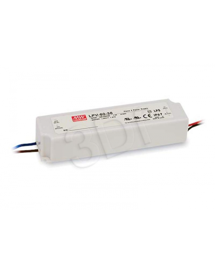 MEAN WELL ZASILACZ LED HERMETYCZNY 12V 5A 60W IP67 LPV-60-12