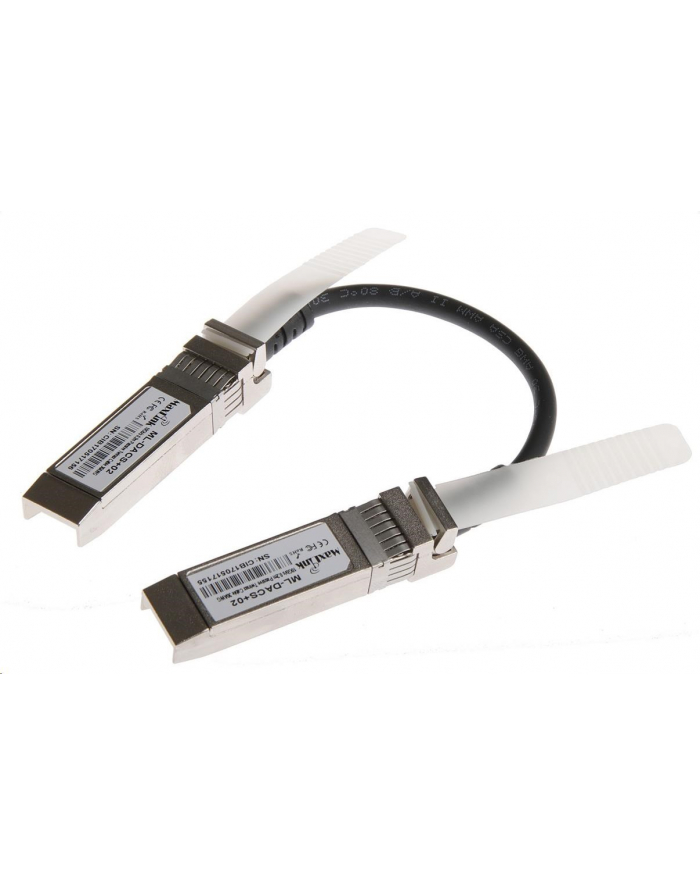 WIFI AKT. PRVKY MaxLink 10G SFP+ DAC kabel, pasivní, DDM, Cisco, UBNT, MikroTik compatible, 0,2m