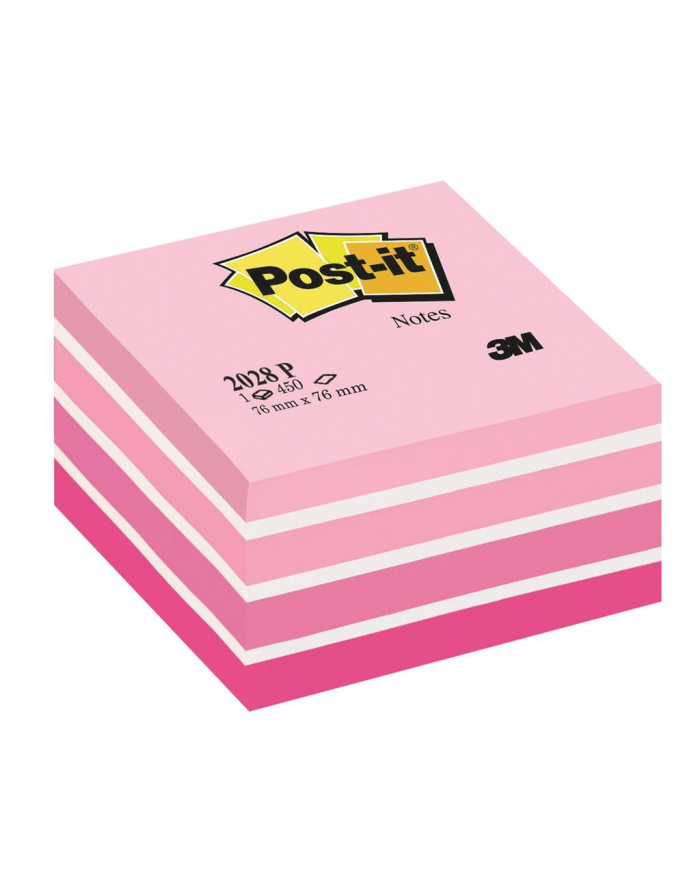 3M POST-IT POST-IT Kostka samop POST-IT 2028-P 76x76mm 1x450 kart. różowa