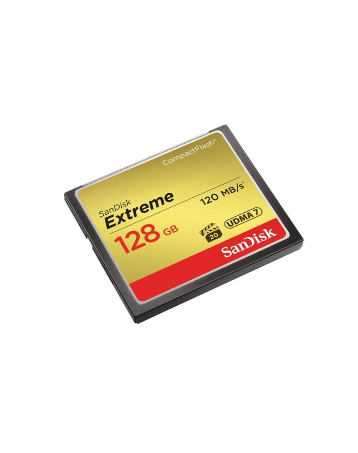 FOTO AKCESORIA SanDisk Extreme CF 128 GB 120 MB/s zapis 85 MB/s UDMA7