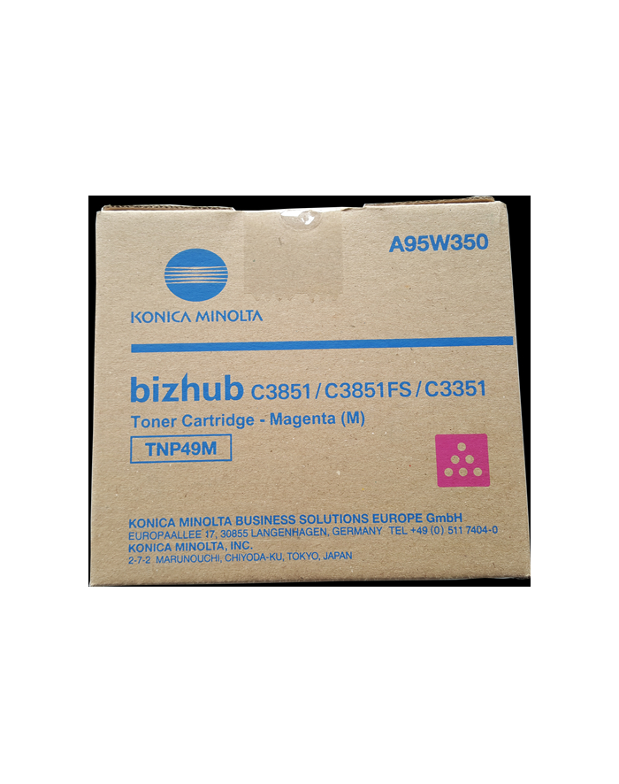 Toner Konica Minolta TNP-49M 12000 pages Magenta Bizhub C3351 C3851 C3851F