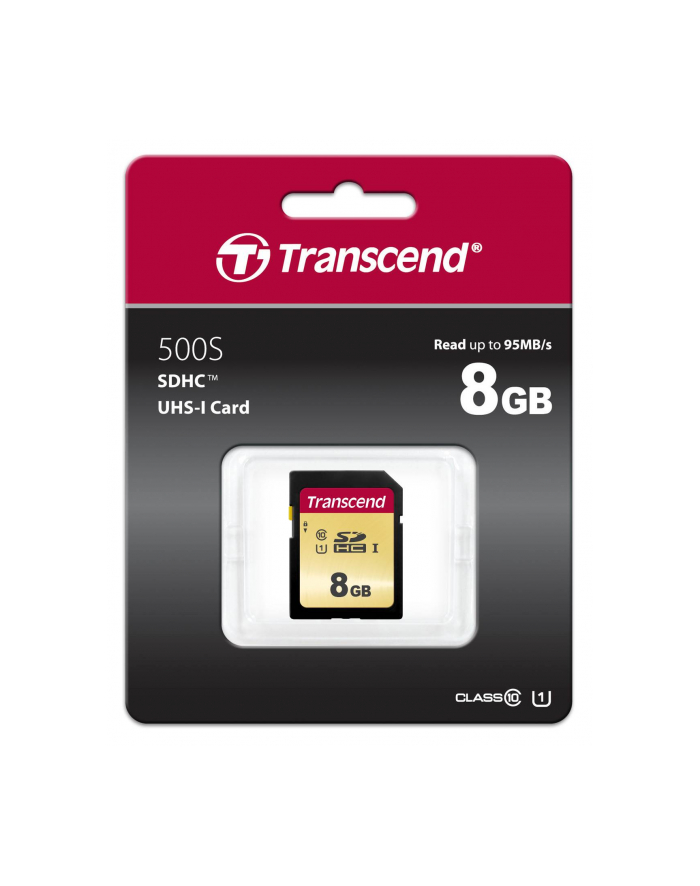 Transcend SDHC 8GB Class 10 95MB/s TS8GSDC500S