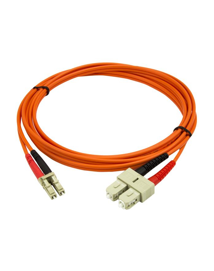 FIBER PATCH CABLE LC - SC StarTech.com 2 m Multimode 50/125 Duplex LWL-Patchkabel LC - SC - Glasfaser Netzwerkkabel
