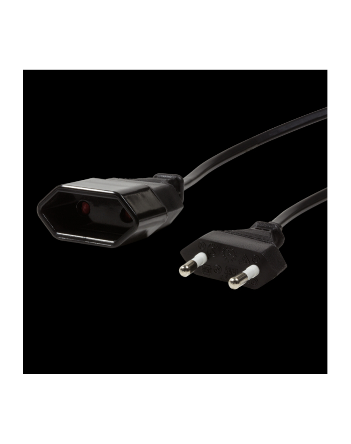 Przedłużacz kabla zasilającego LogiLink CP124 Euro CEE 7/16 czarny 3m