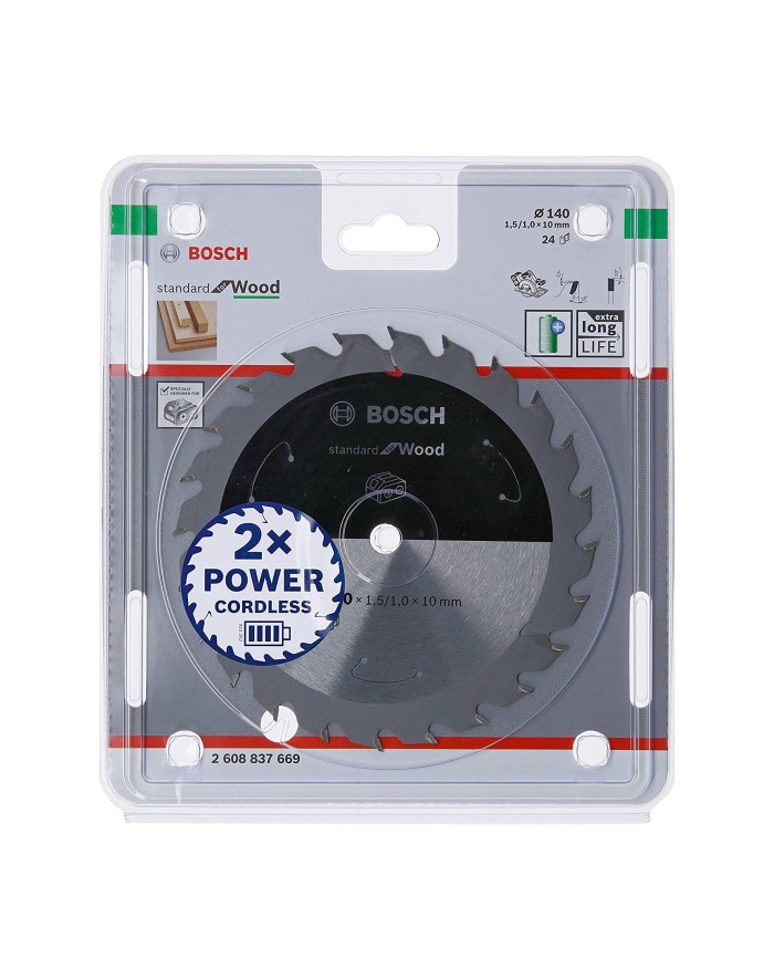 Bosch Circular saw blade Standard for Wood, 140mm