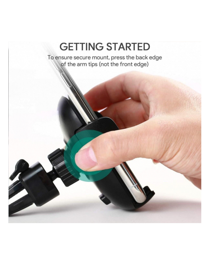 aukey Uniwersalny uchwyt samochodowy do kratki nawiewowej przegub kulowy 360 stopni HD-C48