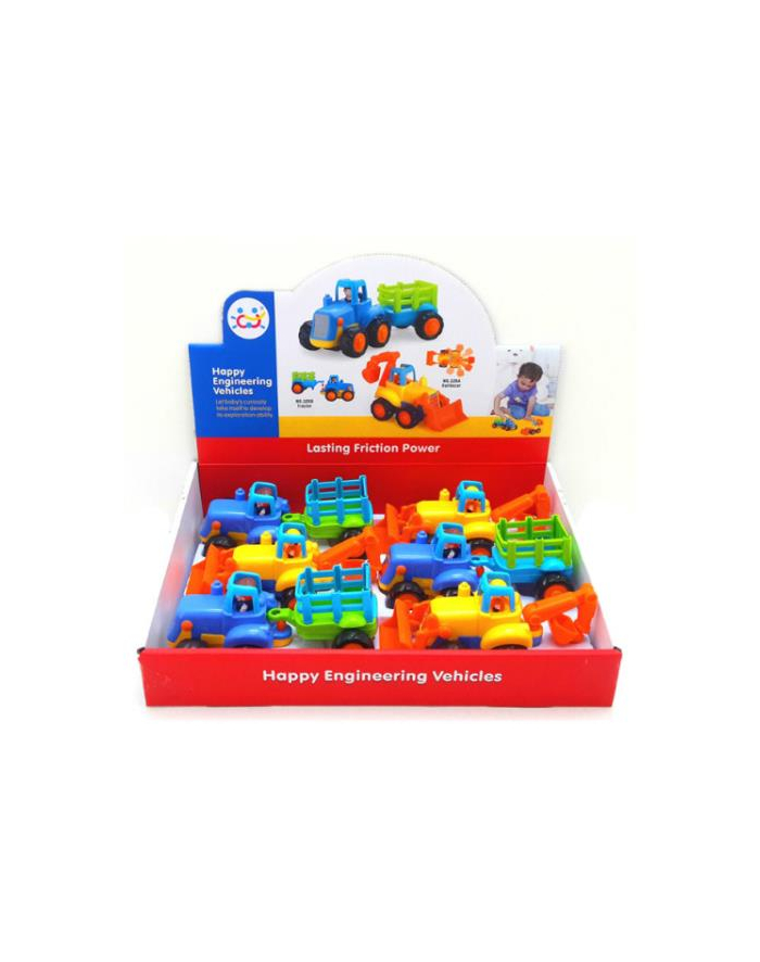 Auto traktor 16cm Bigtoys BA3097 mix cena za 1 szt