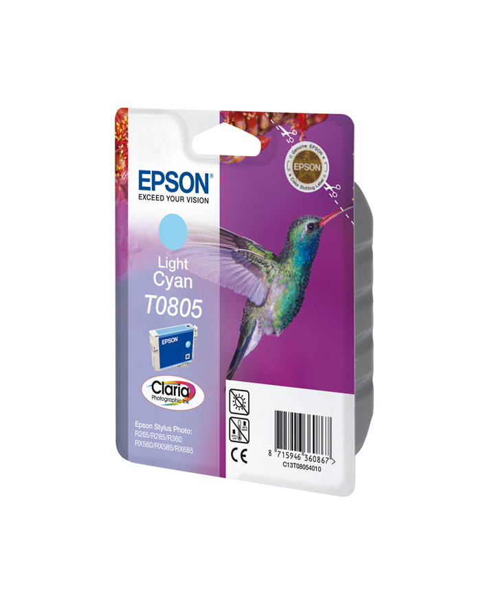 Tusz T080540 Light-Cyan Blister do Stylus Photo R265/360/RX560