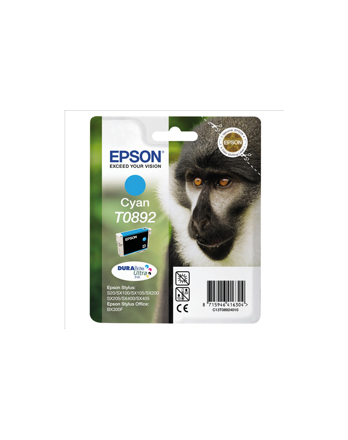 EPSON EPSON Tusz Niebieski T0892=C13T08924011 3.5 ml C13T08924011