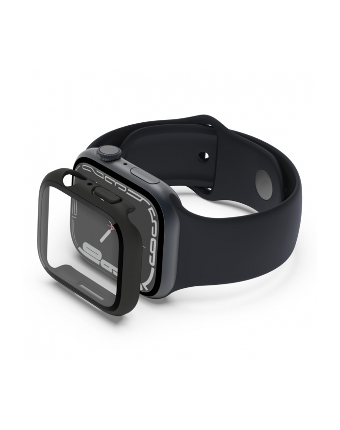 Belkin Osłona ScreenForce TemperedCurve 2 in 1 360 Anti-Microbial Series 7/SE/6/5/4, czarna 44/45 mm